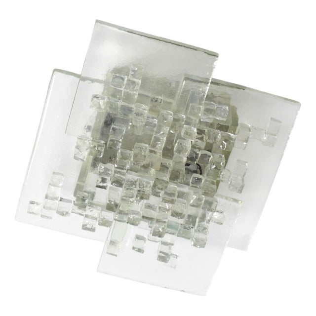 Murano Glass Wall Lamp by Albano Poli for Poliarte, Italy, 1970s For Sale