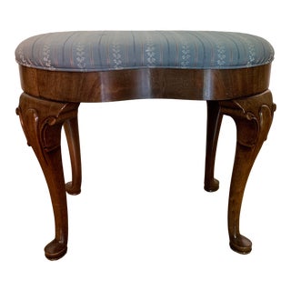 Vintage Chippendale Bench Ottoman For Sale
