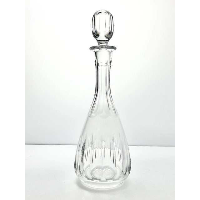 1970s Vintage Set of 4 Wine Spirits Liquor Crystal Decanter Set For Sale - Image 10 of 14