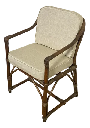 Rattan and Wicker Armchair, 1970s