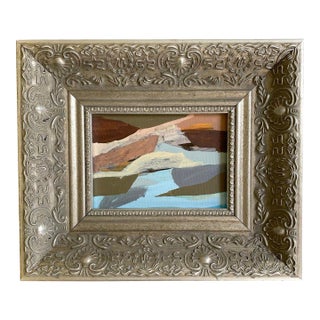 "Low Tide" 2026 Mini Painting by Jessalin Beutler With Vintage Frame For Sale