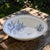Magnificent antique earthenware shallow dish, stamped Sarreguemines, “Flore” collection, circa 1885. The decoration...