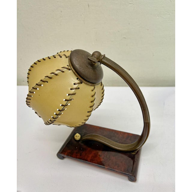 Art Deco Bakelite and Celluloid Table Lamp, 1930s For Sale - Image 3 of 12