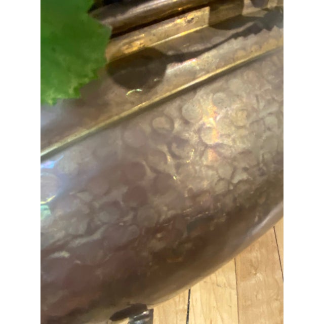 Vintage Cachepot Planter by Jsf Imports With Faux Bouquet For Sale - Image 11 of 13