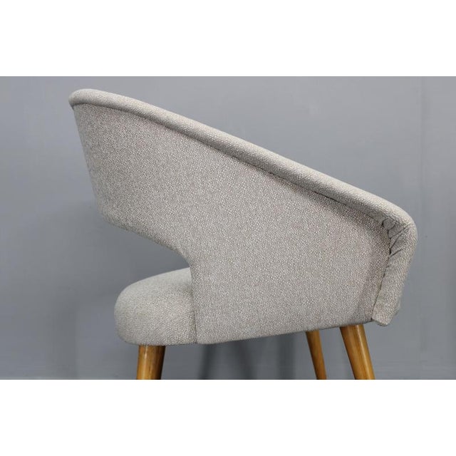 Wood Set of Shell Chairs, Czechoslovakia, 1960s For Sale - Image 7 of 14