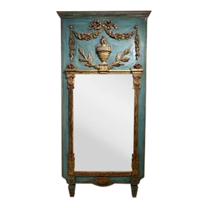 French Carved Neo-Classical Trumeau Mirror