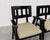 Black Ebonized Mid Century Modern Dining Chairs, C. 1950's, Set/4 For Sale - Image 8 of 12