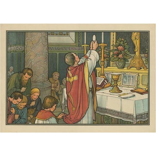 Dr. Ecker, The Seven Sacraments, Eucharist, 1913, Print For Sale