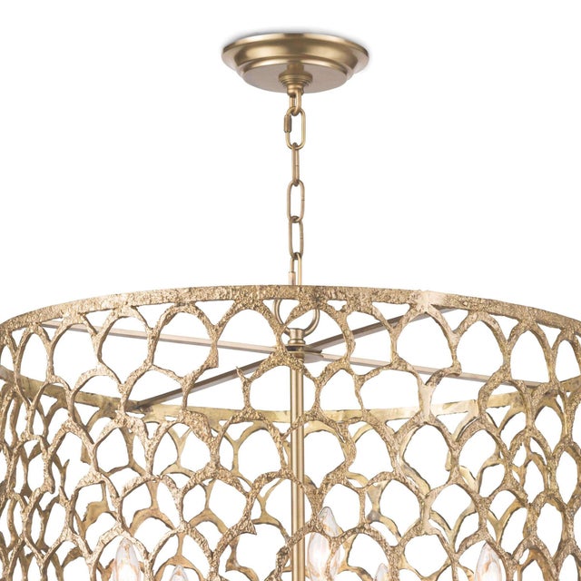 Adding texture and dimension to a room, the Cabana Chandelier brings a touch of the ethereal, with brass tones that add a...