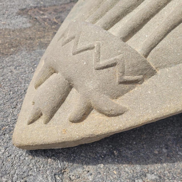 Cream Coat of Arms Relief, 1800s, Stone For Sale - Image 8 of 17