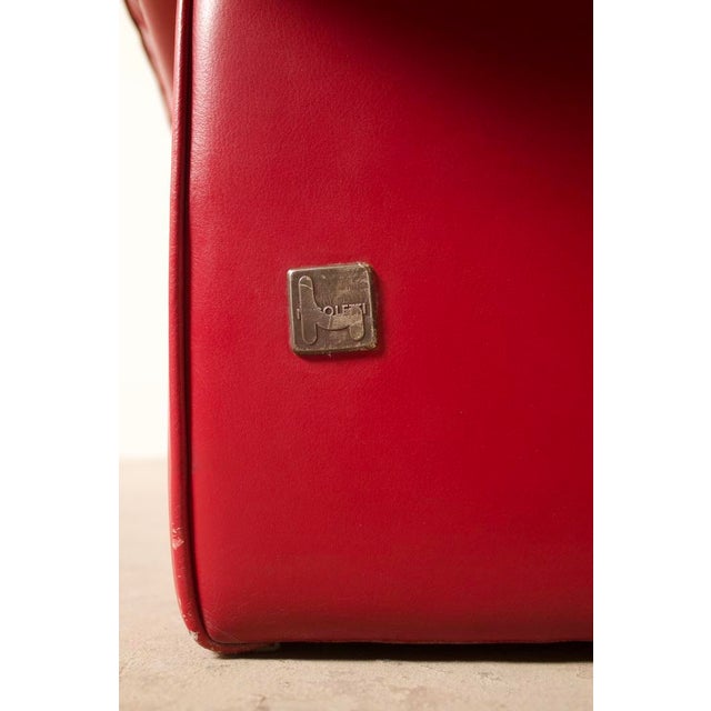 Vintage Leather Lounge Chair by Nicoletti Salotti, Italy, 1980 For Sale - Image 12 of 13