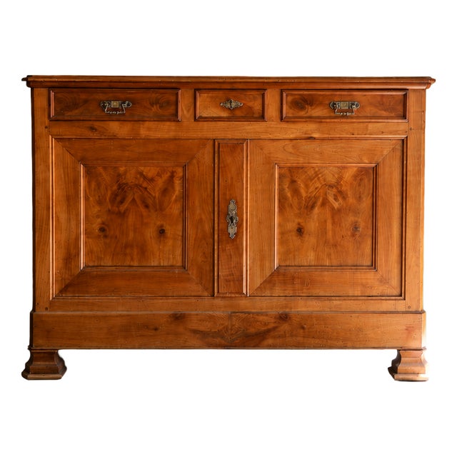 Antique French Rustic Sideboard in Cherrywood, Early 1900s For Sale
