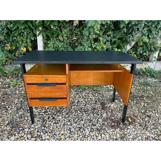 1950s Mid-Century Oak Desk, 1950s For Sale - Image 5 of 15
