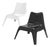 Sculptural Black and White Garden Lounge Chairs from Ikea, Set of 2 For Sale
