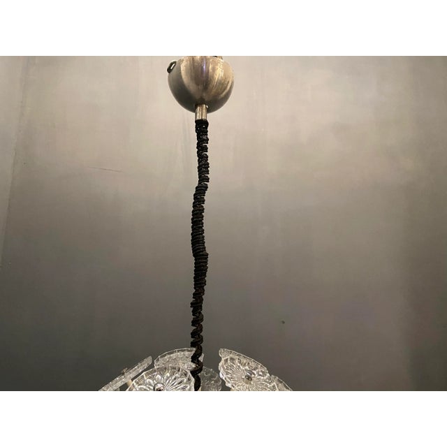 1970s Sputnik Chandelier with Glass Discs, 1970s For Sale - Image 5 of 8