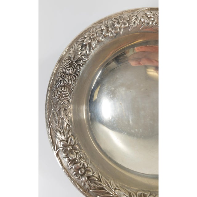 Early 20th Century Sterling Silver Floral Compote by S. Kirk & Sons For Sale In New York - Image 6 of 12