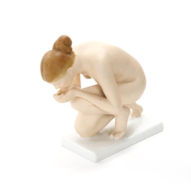Early 20th Century German Rosenthal Porcelain “The Drinker” by Ernst Wenck For Sale - Image 9 of 9