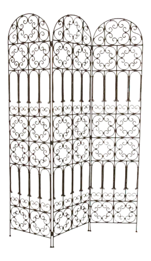 Hand Forged Iron Moorish Folding Screen