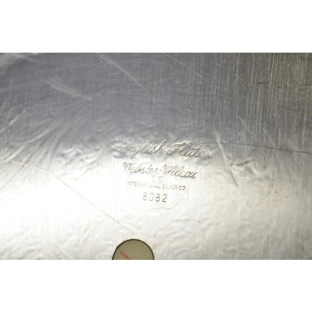 Antique Reed & Barton Winthrop Silver Plated Tea Set With Webster Wilcox Tray- 6 Pieces For Sale - Image 10 of 12