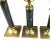 Metal Marble and Brass Candle Holders - a Set of 3 For Sale - Image 7 of 10