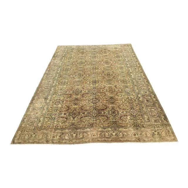 1930's Handmade Oushak Rug - 95" X 142" For Sale