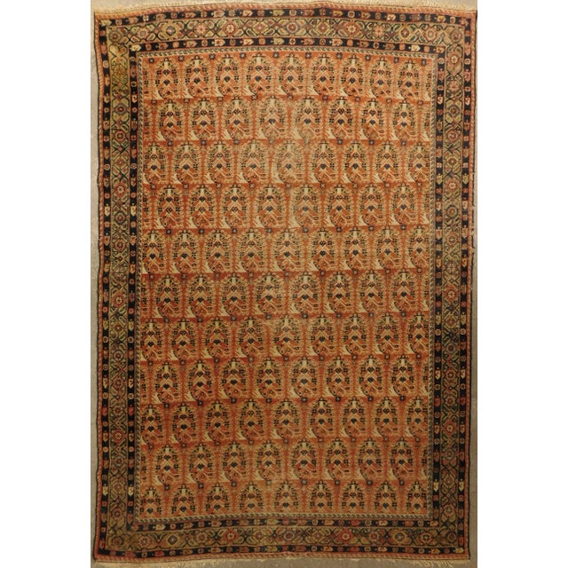1900 Antique Persian Mahal Rug For Sale - Image 13 of 13
