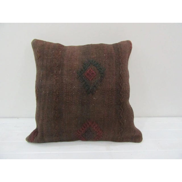 Handwoven Turkish Kilim Pillow Cover For Sale - Image 4 of 4
