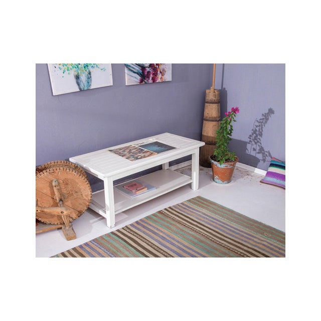 Striped Vintage Faded Kilim Rug - 5`7 For Sale In Los Angeles - Image 6 of 6