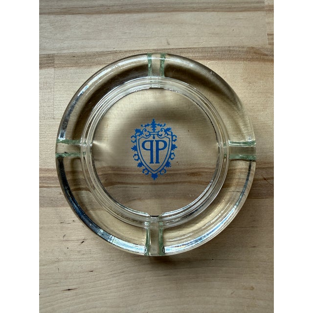 Hollywood Regency The Plaza Hotel Nyc Monogrammed Ashtray For Sale - Image 3 of 6