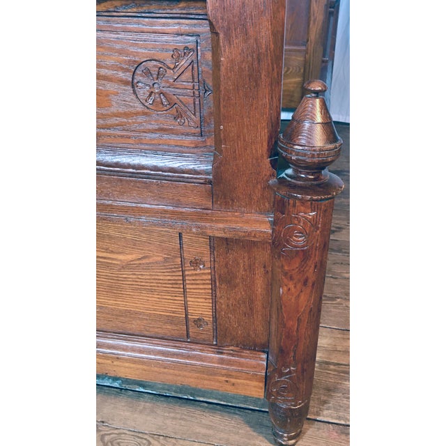 1870s Modern Gothic Bedstead Attributed to Kimbel & Cabus For Sale - Image 11 of 11