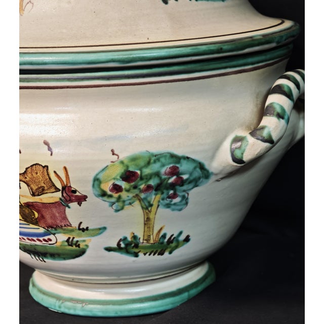 1960s Ceramic Majolica Tureen by A. D'Arienzo for Vietri, 1970s For Sale - Image 5 of 17