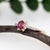 2020s Dainty Red Ruby Ring W Earth Mined Diamonds in Solid 14k Gold | Oval 5.3x4mm, Size 6.75 For Sale - Image 5 of 9