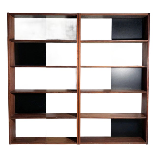 Evans Clark Folding Bookcase / Display Shelf / Room Divider / Milo Baughman For Sale