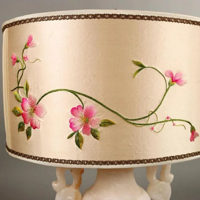 Vintage Alabaster Table Lamp For Sale - Image 5 of 10