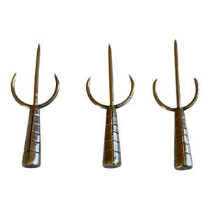 1960s Taxco Sterling Silver Corn on the Cob Holders or Olive Forks- Set of 3