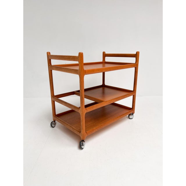 Teak Trolley by Andersen for Silkeborg, 1970s For Sale - Image 6 of 14