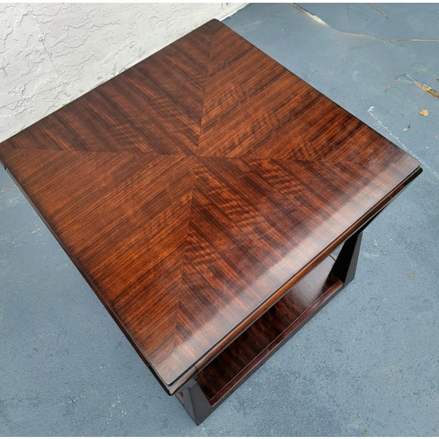 Century Furniture Paragon Club Decoeur Chairside Table Mahogany Solids. Paragon finish. Open shelf at base. Crafted From:...