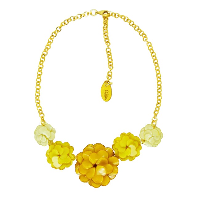 GÉRANIUM, Necklace, Yellow For Sale