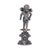 This is a beautifully detailed example of a late 19th or early 20th century silver wax seal or desk stamp, the handle of...