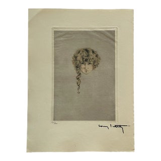 Louis Icart - Curly Locks From "L'ingenue Libertine" For Sale