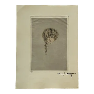 Louis Icart - Curly Locks From "L'ingenue Libertine"