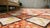 1870s Red White Diamond Antique French Needlepoint Rug 13'8" X 16'10" Flatweave Wool Carpet For Sale - Image 9 of 9