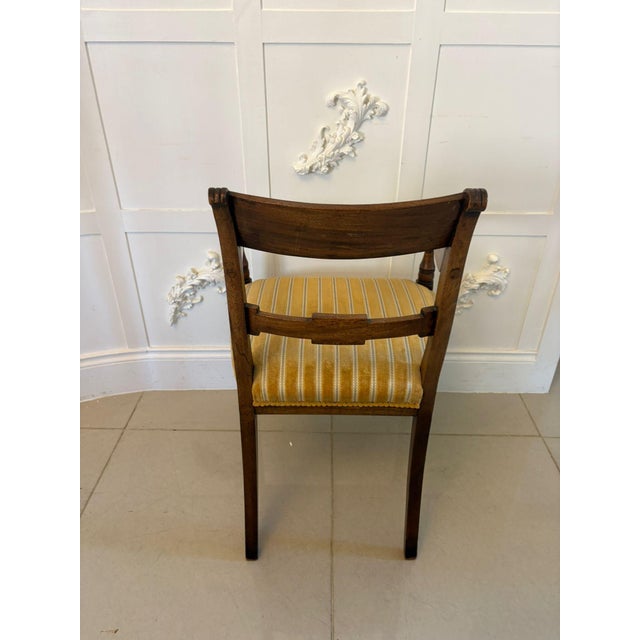 Set of Antique George III Mahogany Desk Chairs, 1800 For Sale - Image 11 of 13