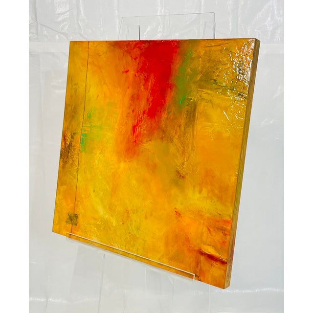 Striking abstract painting from the “Amana Series” by American artist Sam Richardson. Executed on a rigid board support,...