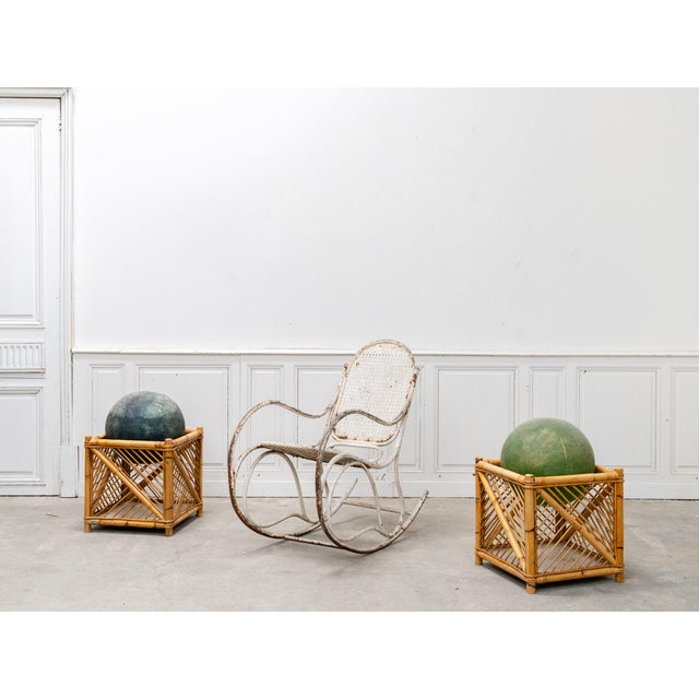 Rattan Baskets from Vivai Del Sud, 1970s, Set of 2 For Sale - Image 9 of 10
