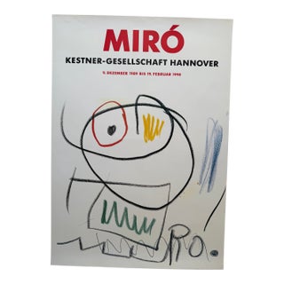 Joan Miró (1893–1983), Kestner-Gesellschaft Hannover, 1989, Original Exhibition Poster For Sale