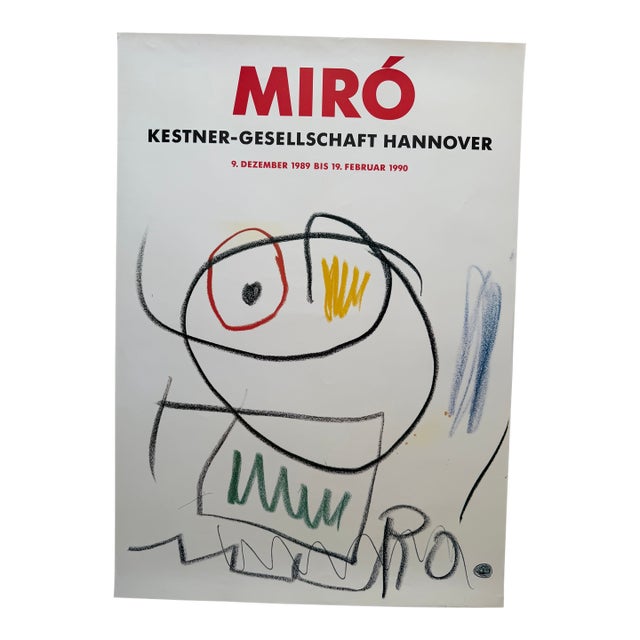 Joan Miró (1893–1983), Kestner-Gesellschaft Hannover, 1989, Original Exhibition Poster For Sale