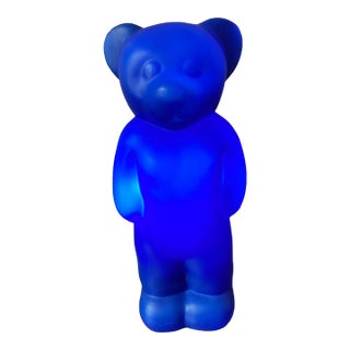 Postmodern Blue Bear Lamp,Heinz Klein for Elmer Floetotto Germany For Sale
