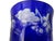 1920s Vintage Nachtmann Traube Cobalt Blue Cut to Clear Punch Cup Grape Design Euc For Sale - Image 5 of 12