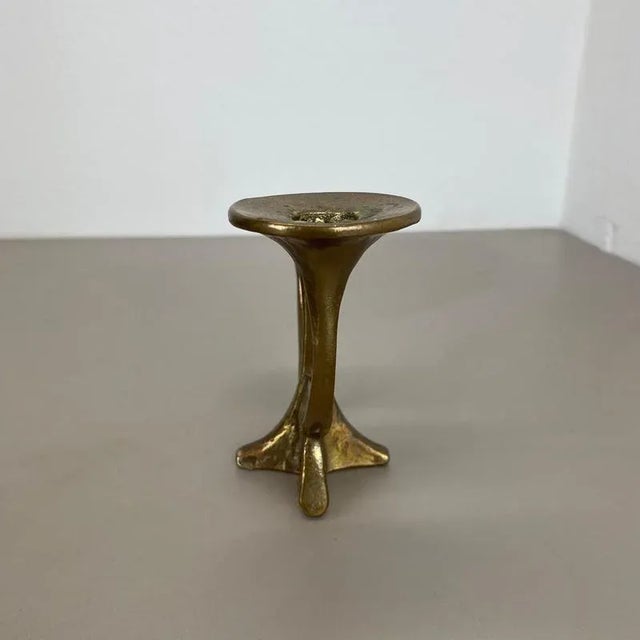 Mid-Century Brutalist Bronze Candleholder from Michael Harjes, Germany, 1960s For Sale - Image 10 of 15